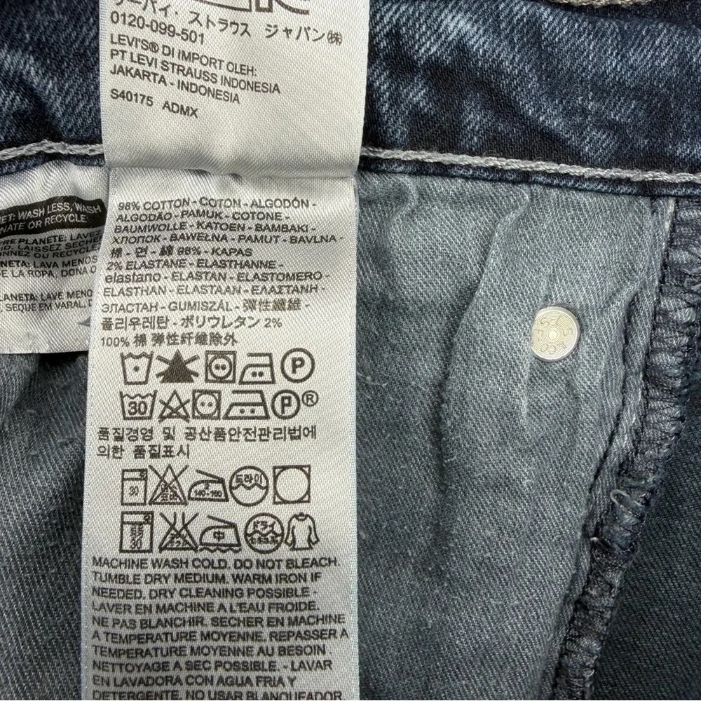 Levi's 505 Men’s Dark Blue Straight Leg Jeans W38 L34